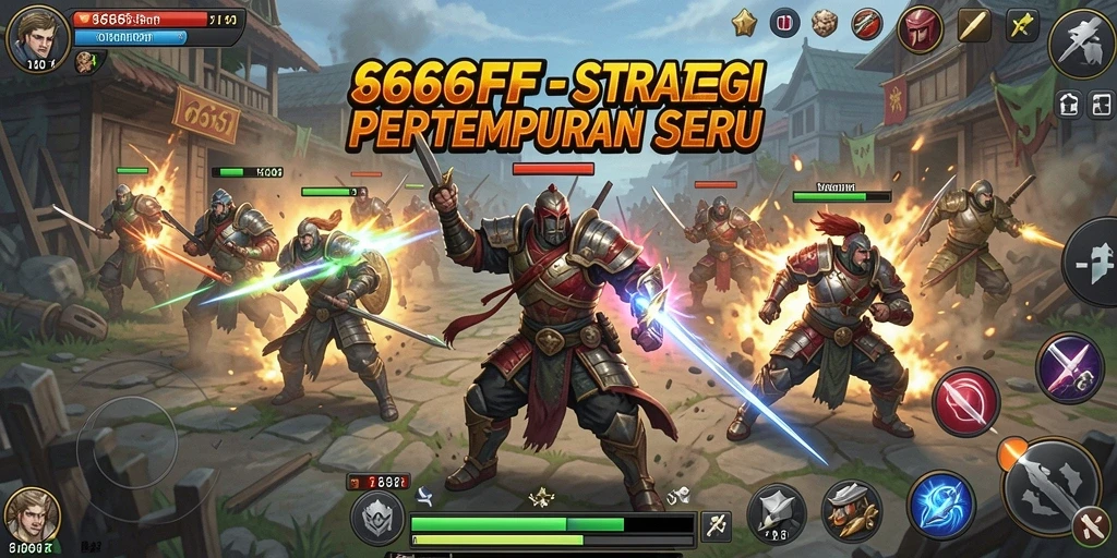 Tampilan gameplay menarik dari 666FF yang menampilkan strategi pertempuran.