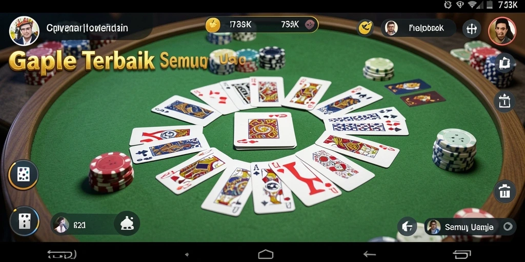 Screenshot gameplay Gaple yang menarik dan interaktif.