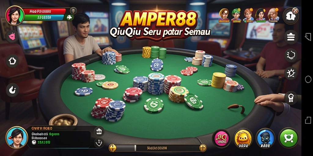 Tampilan animasi gameplay seru di AMPER88.