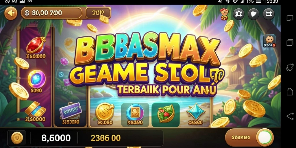 Screenshot gameplay BEBASMAX yang menampilkan mesin slot yang menarik.