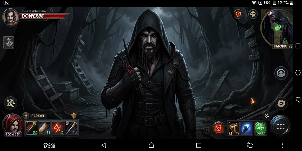 Tampilkan gameplay menegangkan di DOWER88 dengan suasana kegelapan yang mencekam.
