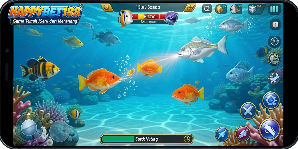 Tampilan gameplay seru dan menarik di HAPPYBET188.