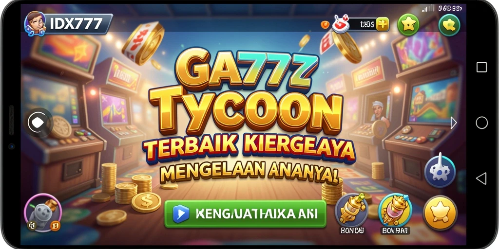 Tampilan gameplay Tycoon yang menarik dan interaktif di IDX777.