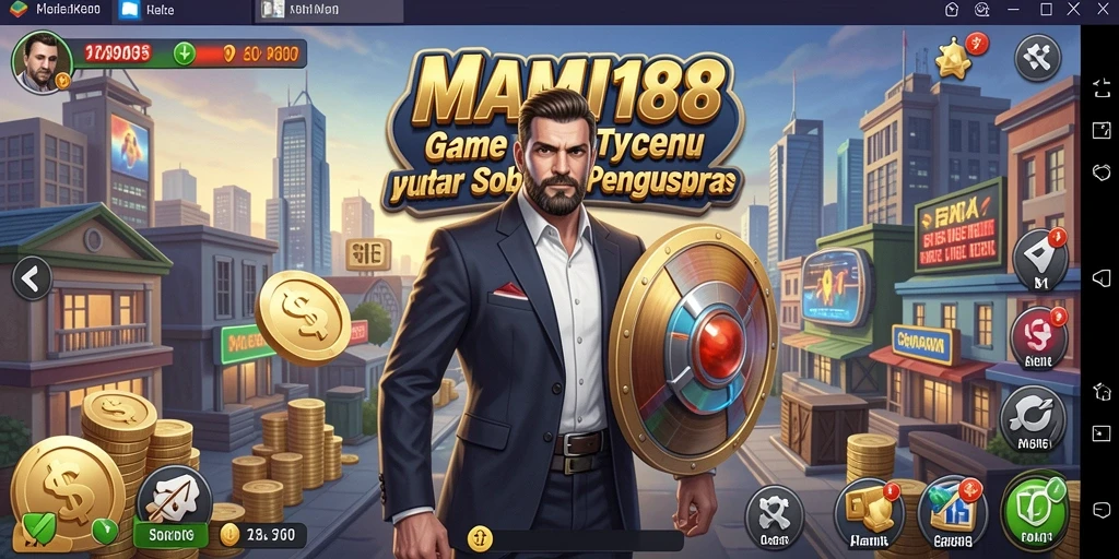 Screenshot MAMI188 menunjukkan aksi seru dalam bermain sebagai pengusaha.