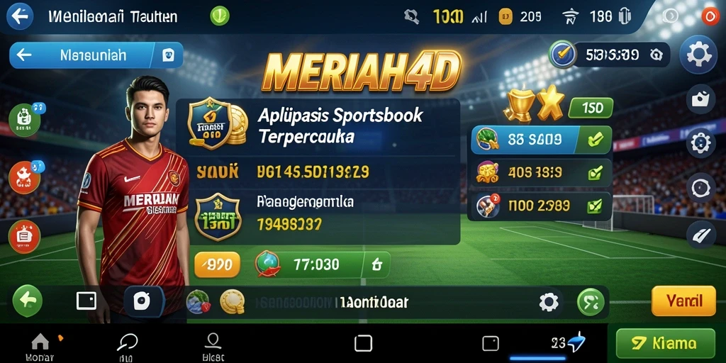 Tampilan screenshot gameplay <strong>MERIAH4D</strong> dengan berbagai jenis taruhan olahraga.