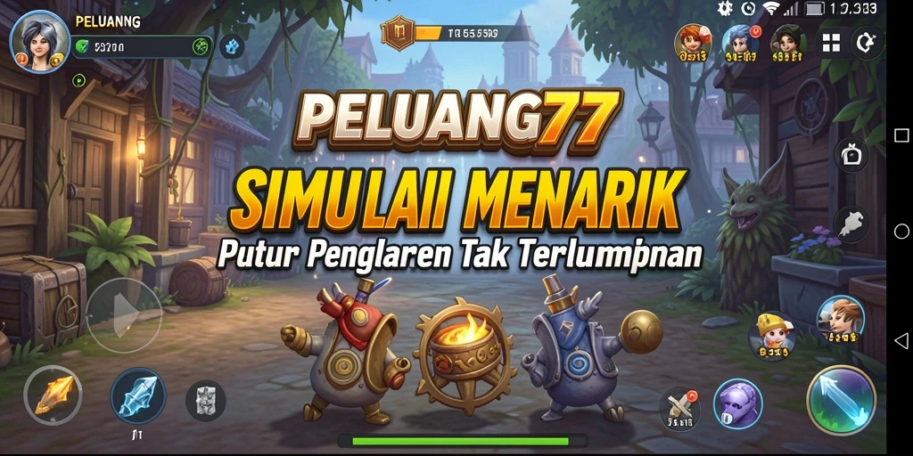 Screenshot gameplay PELUANG77 yang menampilkan interaksi karakter.