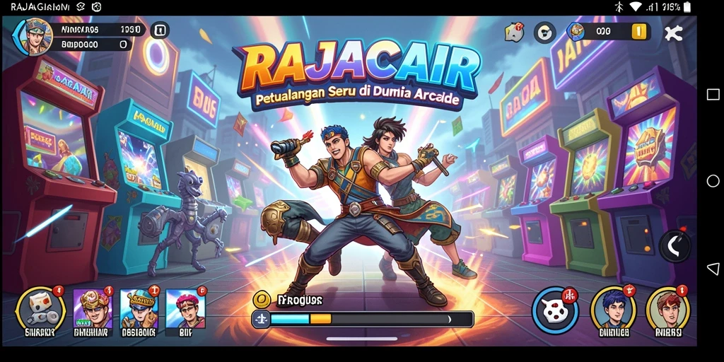 Tampilan gameplay seru di RAJACAIR yang menampilkan berbagai level menantang.