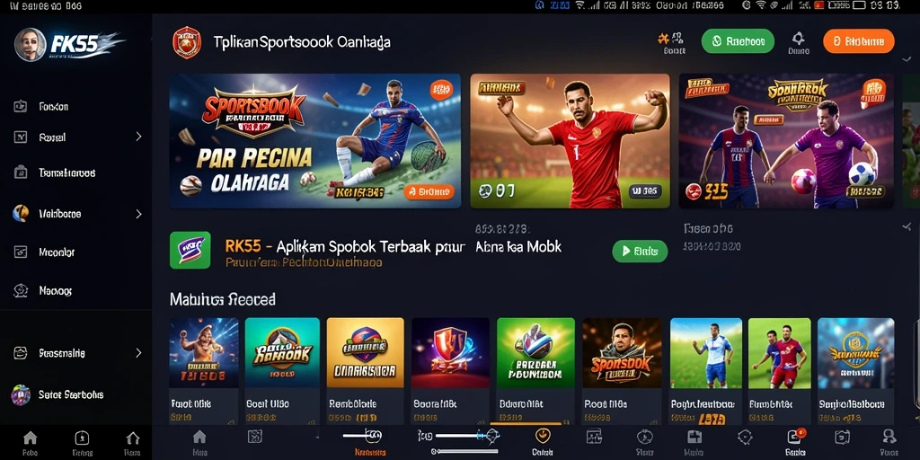 Tampilan gameplay taruhannya yang interaktif dan menarik di RK55.
