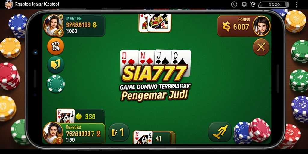Tampilan gameplay SIA777 yang seru dan mengasyikkan saat bermain domino.